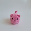 Gehaakte knuffel 'Pink cat'
