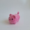Gehaakte knuffel 'Pink cat'