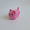 Gehaakte knuffel 'Pink cat'