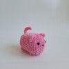 Gehaakte knuffel 'Pink cat'