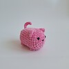 Gehaakte knuffel 'Pink cat'