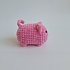 Gehaakte knuffel 'Pink cat'