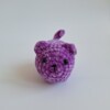 Gehaakte knuffel 'Purple cat'