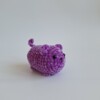 Gehaakte knuffel 'Purple cat'