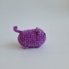 Gehaakte knuffel 'Purple cat'