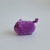 Gehaakte knuffel 'Purple cat'
