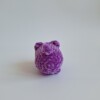 Gehaakte knuffel 'Purple cat'