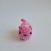 Gehaakte knuffel 'Kleine roze kat'