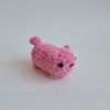 Gehaakte knuffel 'Small pink cat'