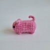 Gehaakte knuffel 'Small pink cat'
