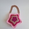 Gehaakte tas 'Pink star'