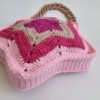 Gehaakte tas 'Pink star'