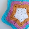 Gehaakte tas 'Turquoise star'