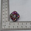 Handgemaakt epoxy oorstekers 'ruit' - glittermix