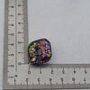 Handgemaakt epoxy oorstekers 'ruit' - glittermix