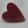 Handgemaakte epoxy oorstekers 'hart groot' - klassiek roze