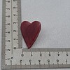 Handgemaakte epoxy oorstekers 'hart groot' - klassiek roze