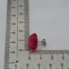 Handgemaakte epoxy oorstekers 'kiezel' - roze