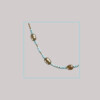 Ketting met Zoetwaterparels en en groene kraaltjes