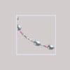 Ketting met Zoetwaterparels en multi colour kraaltjes
