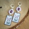 Speels & Verhalend, Limited Edition Konijnen Oorbellen in Zwart en Wit, Perfect voor Pasen