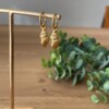 Oorbellen gouden schelp