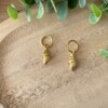 Oorbellen gouden schelp