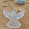 Resin sleutelhanger Engel ´druzy´