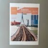 Rotterdam Marathon art print - personliseerbaar stijl 'finishboog'