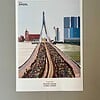 Rotterdam Marathon art print - personliseerbaar stijl 'polaroid'