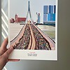 Rotterdam Marathon art print - personliseerbaar stijl 'polaroid'