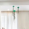 Set van drie mooi gekleurde Jellyfish luchtplantjes, gemaakt van Epoxy en Spaans mos