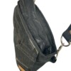 Stoere schoudertas gemaakt van denim gstar en zwart leer