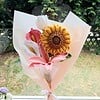 gehaakte zonnebloemen lily boeket
