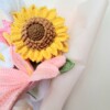 gehaakte zonnebloemen lily boeket