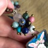 konijn oorbellen met gemixte edelstenen, Sieraden voor het Voorjaar en Pasen