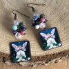 konijn oorbellen met gemixte edelstenen, Sieraden voor het Voorjaar en Pasen