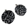 Swirl Oorbellen zwart/wit