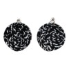 Swirl Oorbellen zwart/wit