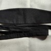 zwarte textile riem, brede zwarte taille korset