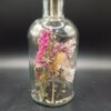 1 Kaarsenhouder met fleurige droogbloemen incl. kaars