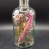 1 Kaarsenhouder met fleurige droogbloemen incl. kaars