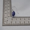 925 zilveren oorbellen met kristallen hanger - paars patina