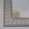 925 zilveren oorbellen met kristallen schelp - zacht geel