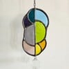 A-symmetrische zonnevanger bright regenboog met kristal
