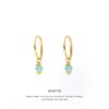 Apatite Triquetra Midi Hoops Gold