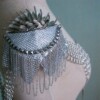 Chainmail Maliënkolder accessoire met epauletten