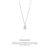 Chalcedony Baguette Necklace Silver