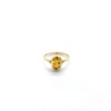 Citrine 6X8 Oval Triquetra Gold