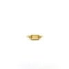 Citrine Baguette Triquetra Gold